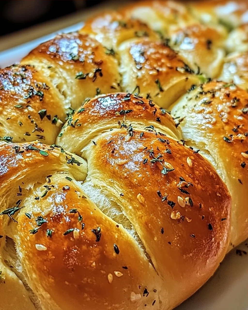 Aromatisches Knoblauch-Kräuter Zopfbrot für Genießer