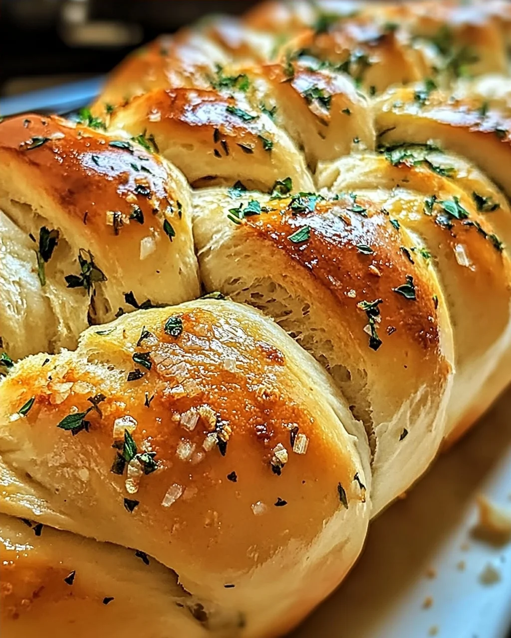 Aromatisches Knoblauch-Kräuter Zopfbrot für Genießer