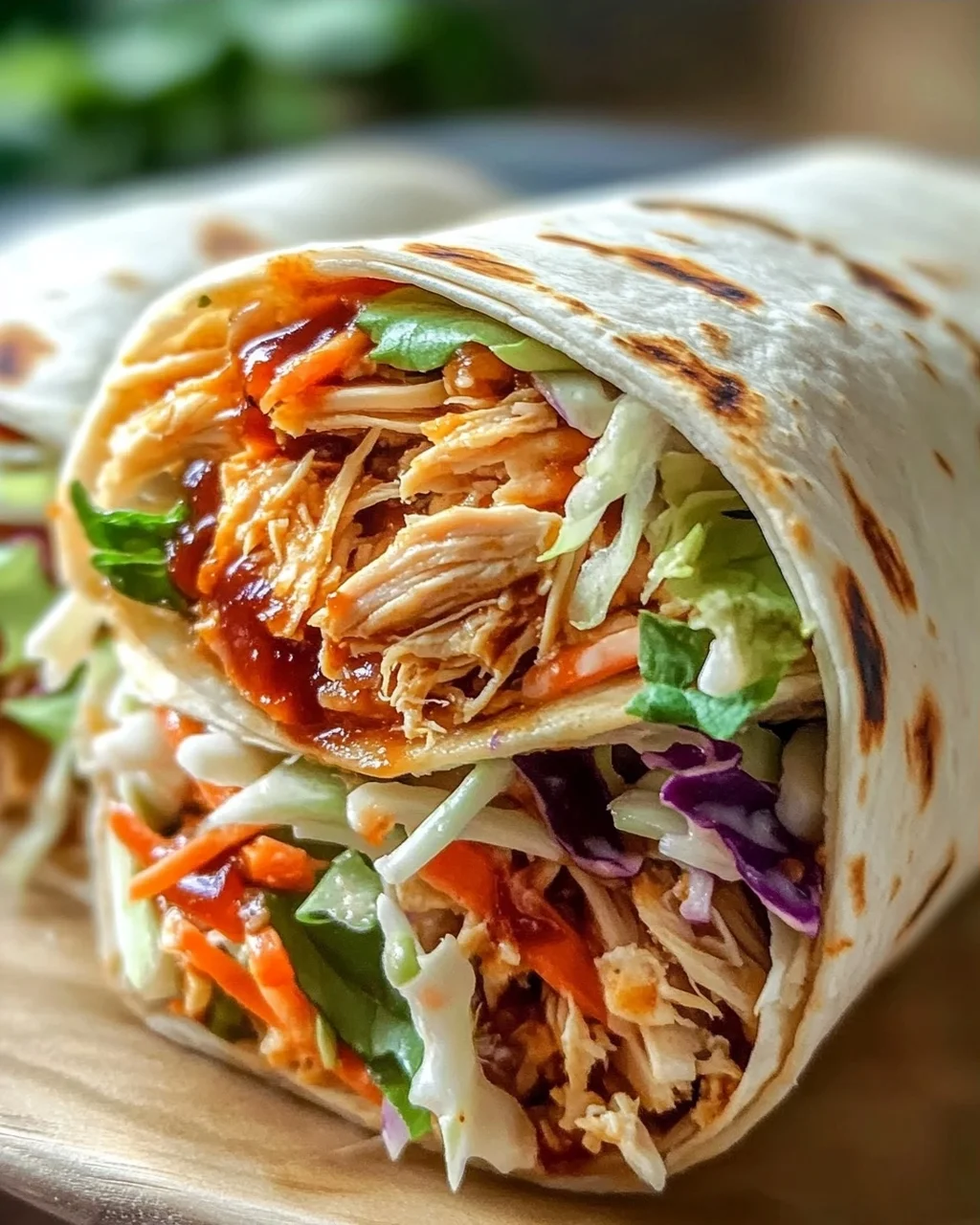 BBQ Hähnchen Coleslaw Wraps – Dein schnelles Lieblingsgericht!