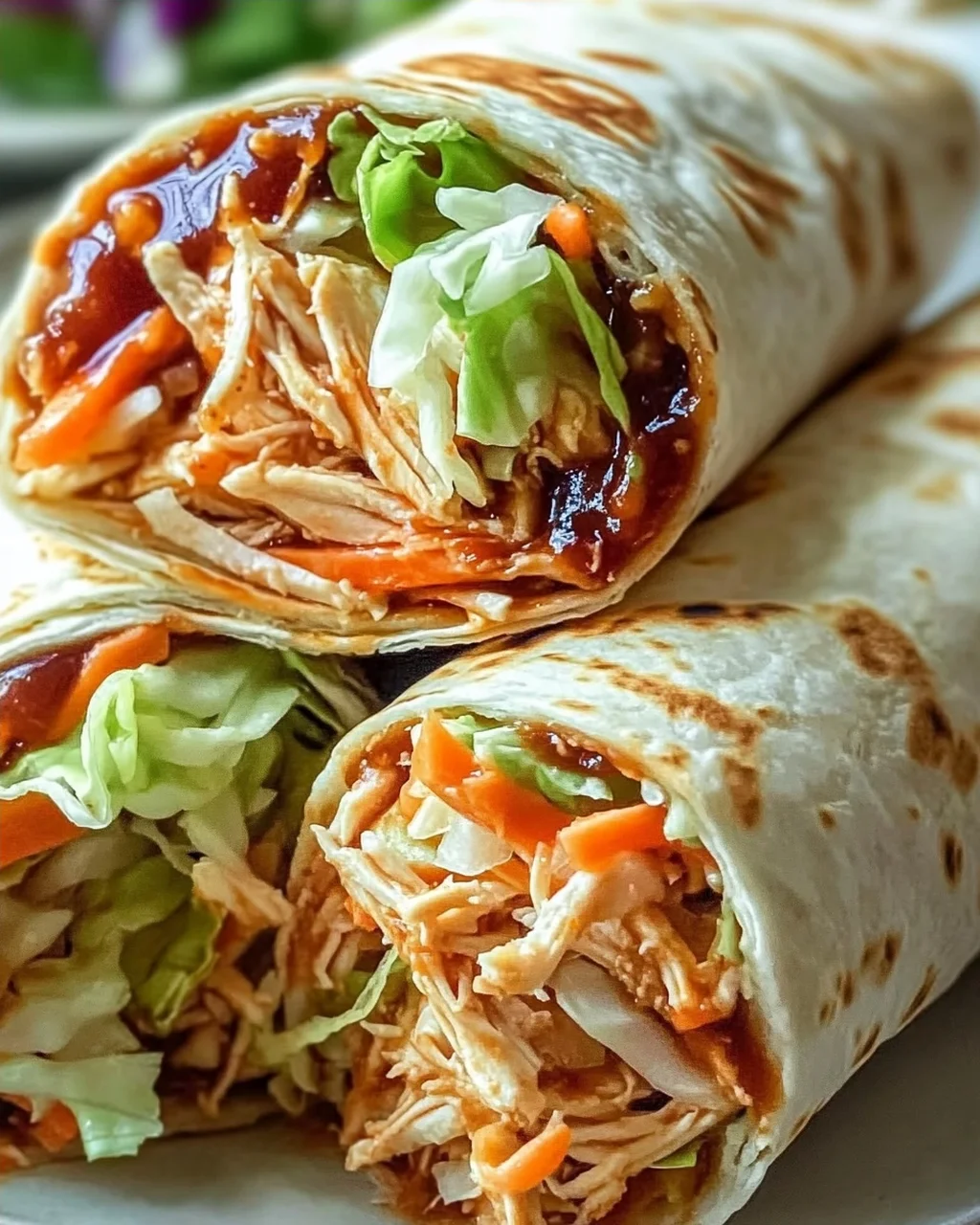 BBQ Hähnchen Coleslaw Wraps – Dein schnelles Lieblingsgericht!