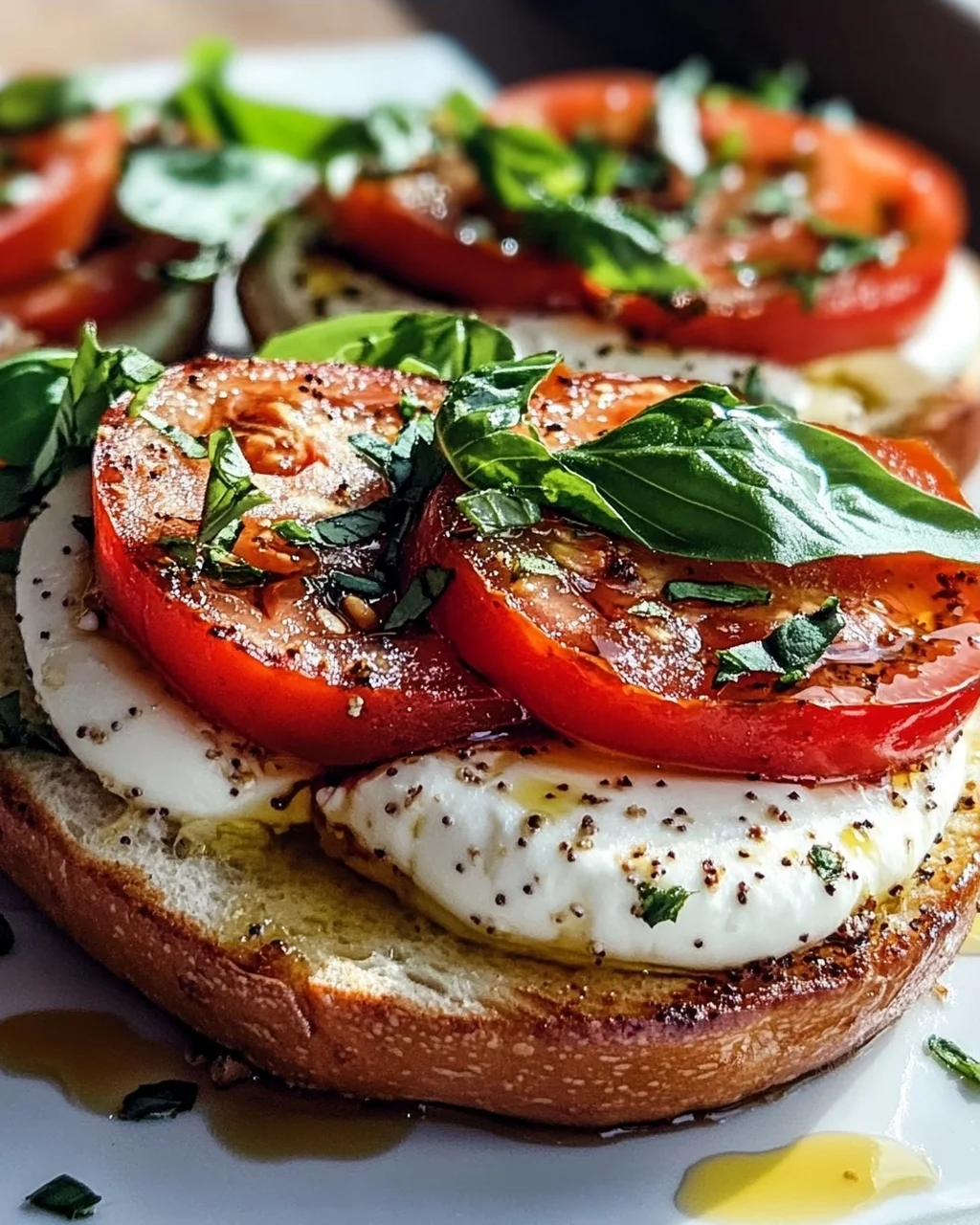 Bagel mit Tomate und Mozzarella