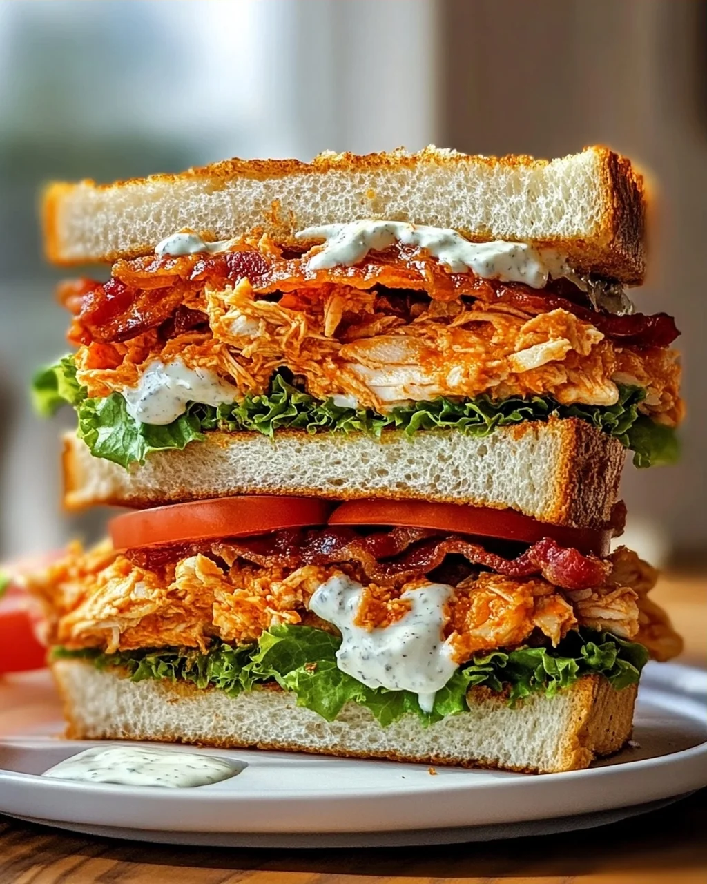 Buffalo Chicken Ranch Club Sandwich – Schnell & Lecker!