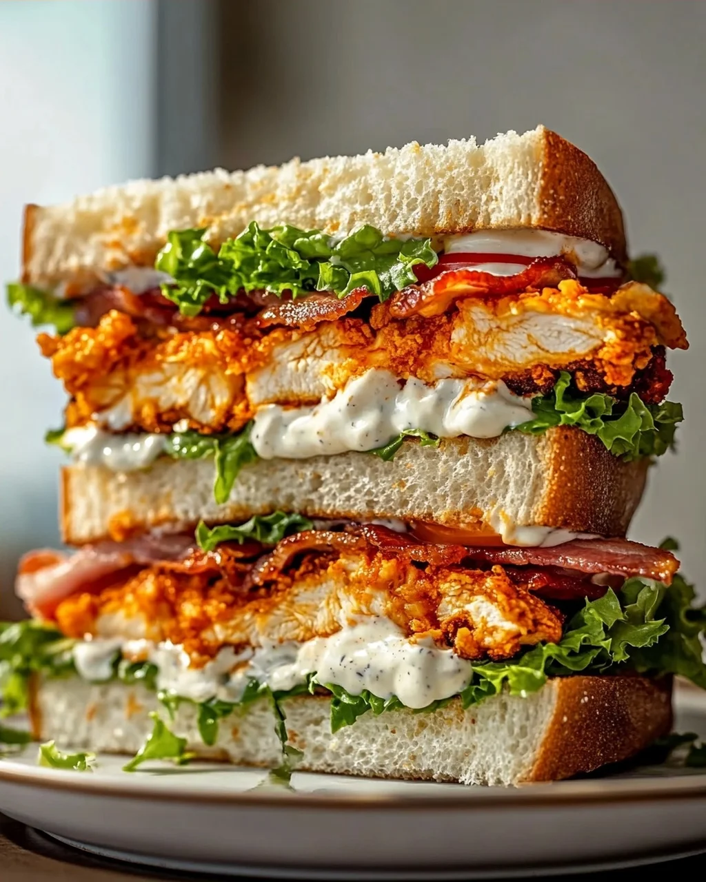 Buffalo Chicken Ranch Club Sandwich – Schnell & Lecker!
