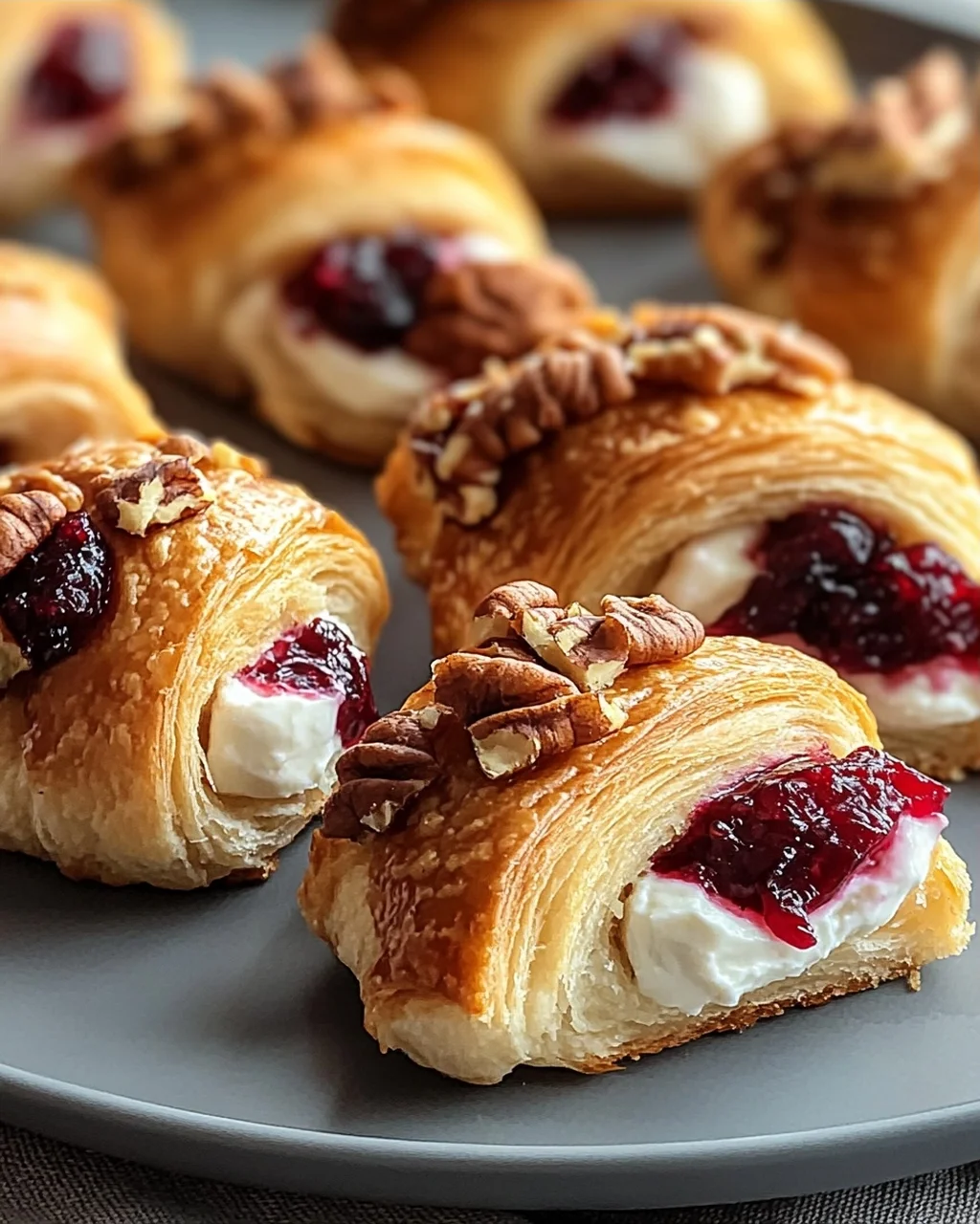 Cranberry Cream Cheese Crescent Bites