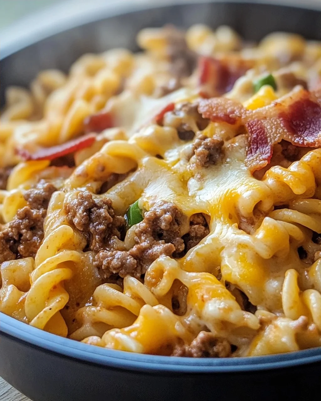 Cremige Cheeseburger-Pasta