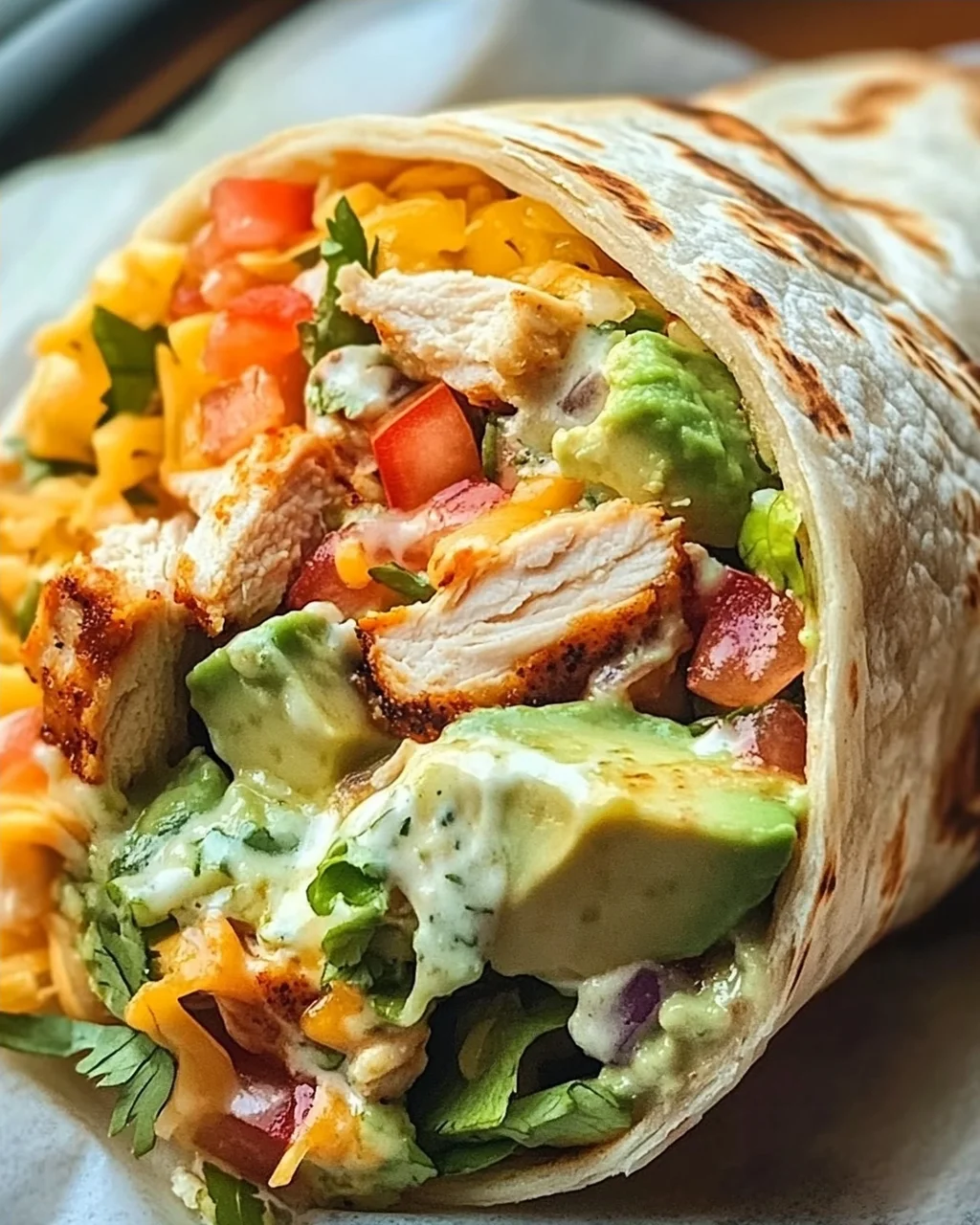 Cremige Chicken Avocado Ranch Burritos – Schnell & Lecker!
