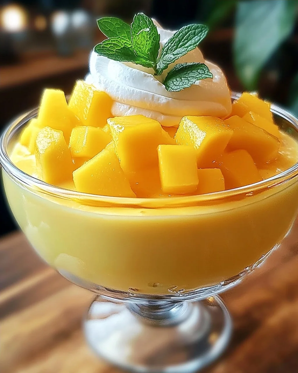 Cremige Mango-Mousse