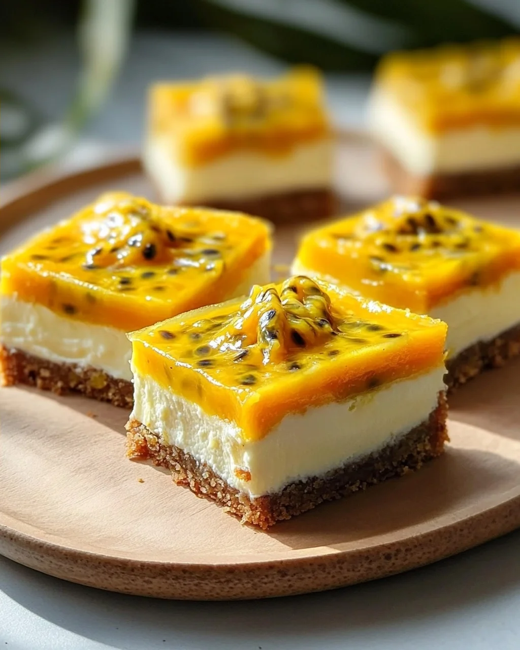 Cremige Mango-Passionsfrucht-Riegel: Tropischer Genuss!