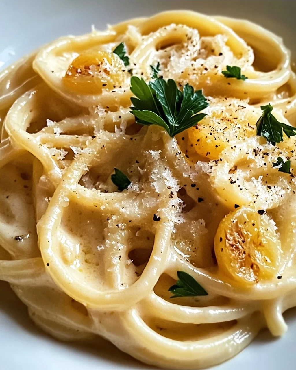 Cremige geröstete Knoblauch-Zitronen-Nudelsauce: Ultimatives Rezept