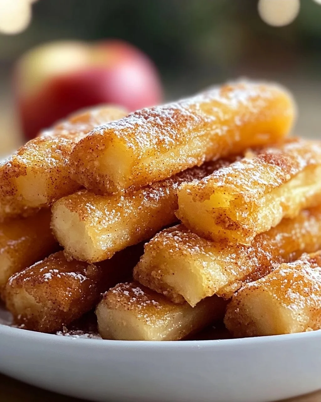 Crispy Air Fryer Apple Sticks Recipe - Healthy Snack Idea