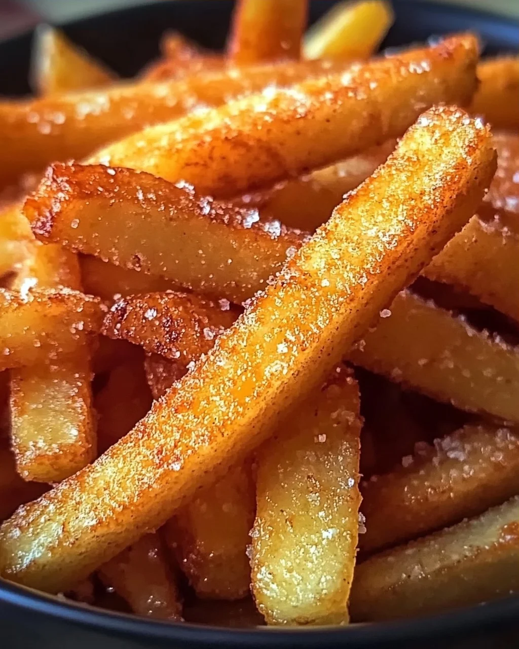 Crispy Apfel Pommes: Heißluftfritteuse Rezept leicht gemacht