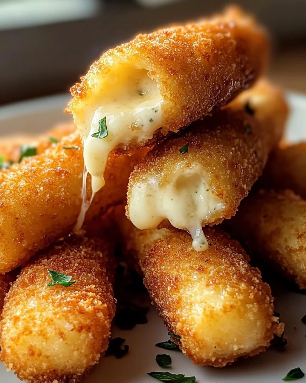 Crispy Mini Mozzarella Sticks from the Airfryer