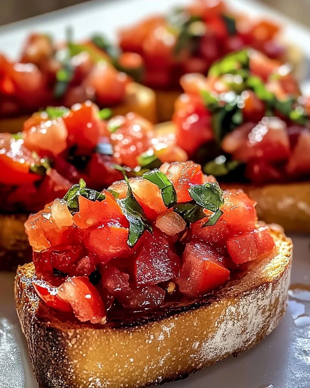 Das beste Tomaten Basilikum Bruschetta Baguette Rezept!