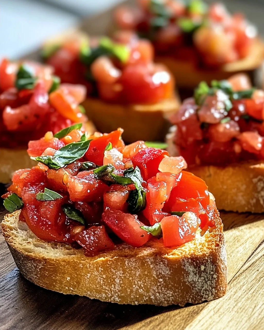 Das beste Tomaten Basilikum Bruschetta Baguette Rezept!