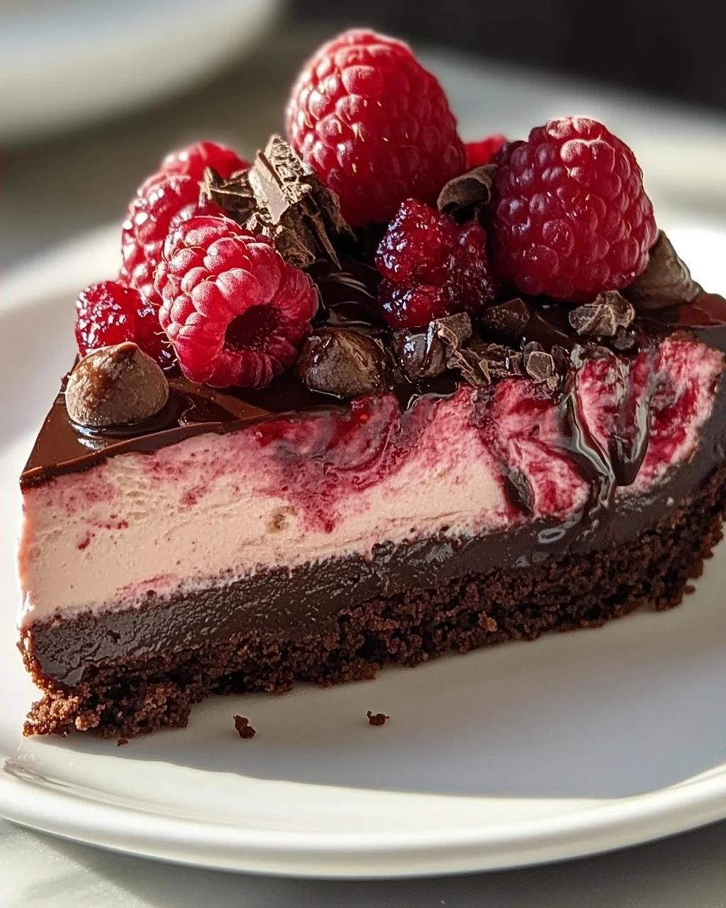 Dunkle Schoko Himbeer Cheesecake Rezept – unwiderstehlich gut!
