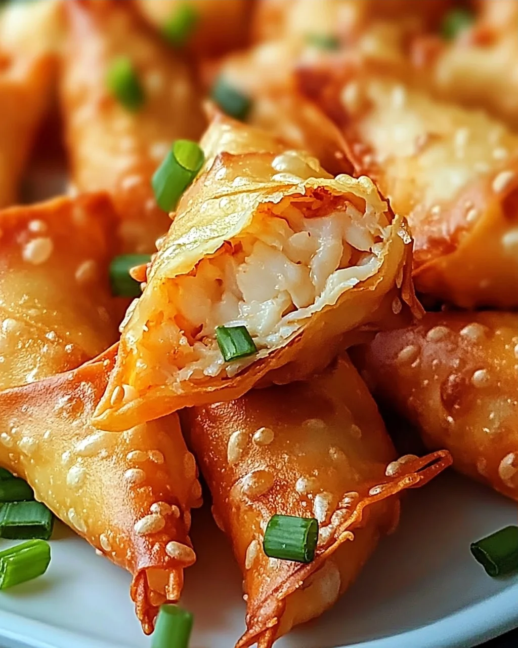 Einfache Reisblatt-Krabben-Rangoons