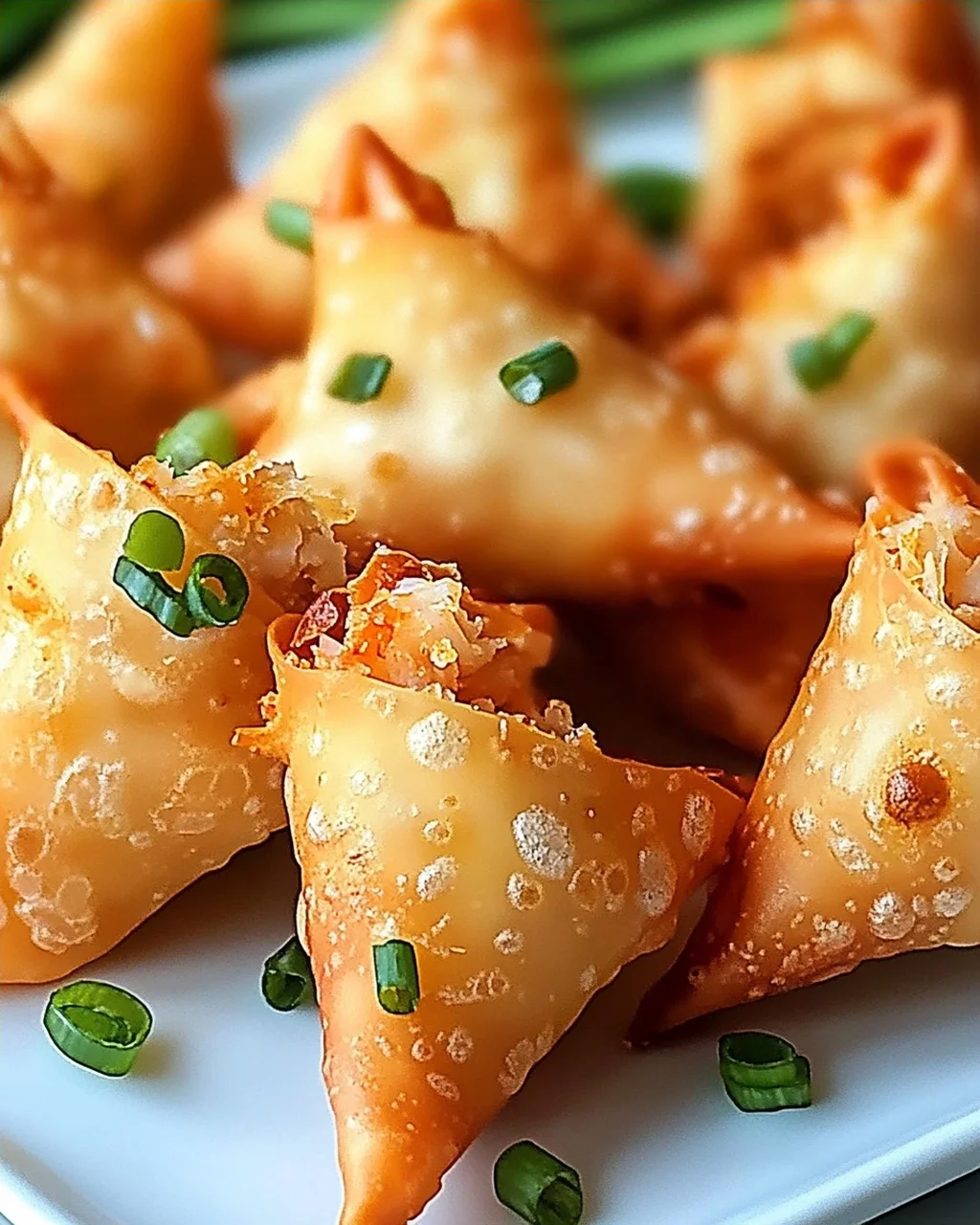 Einfache Reisblatt-Krabben-Rangoons