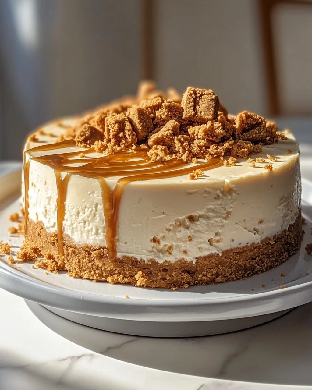 Einfacher Biscoff Cheesecake: Cremig-leckerer Genuss ohne Backen!