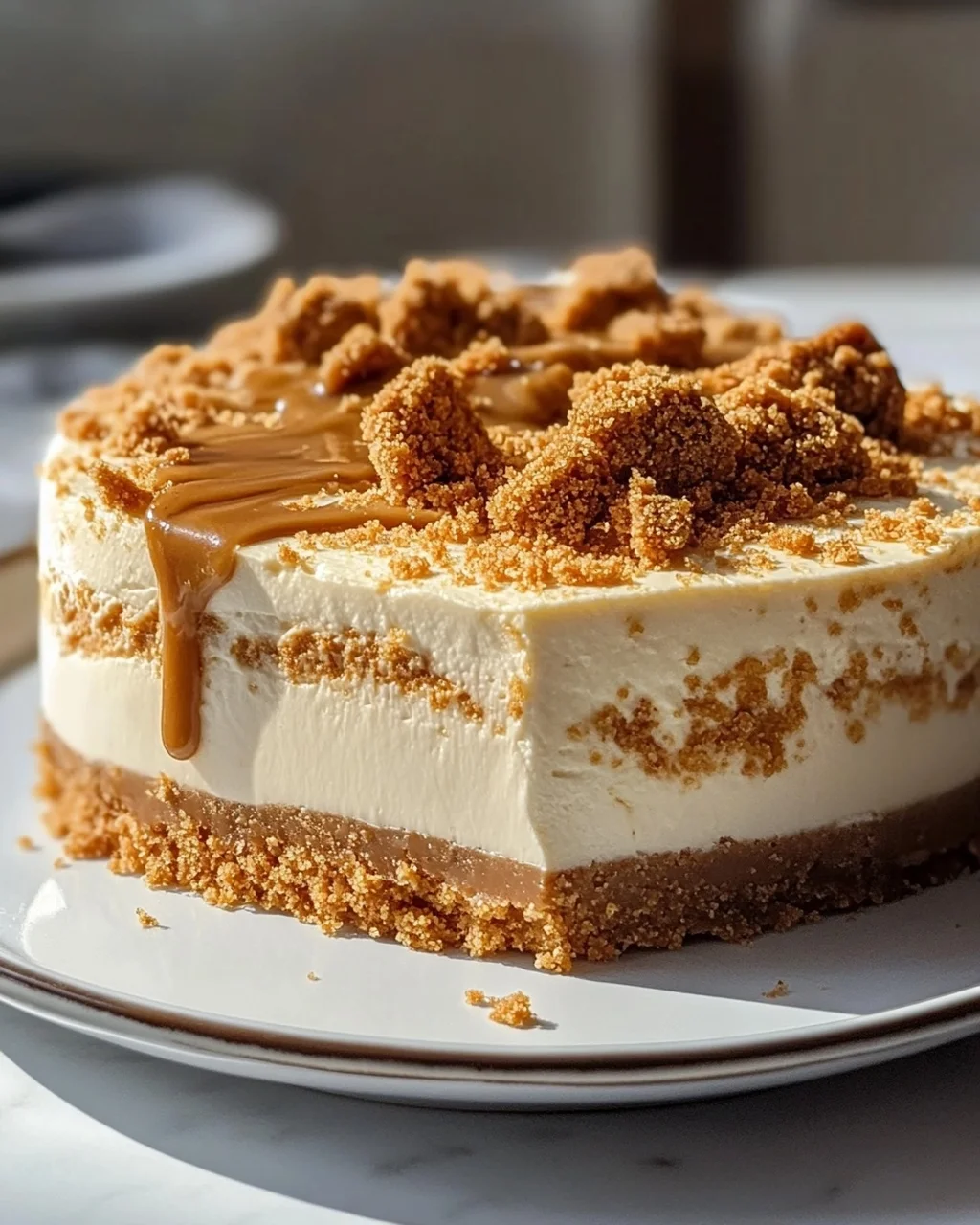 Einfacher Biscoff Cheesecake: Cremig-leckerer Genuss ohne Backen!