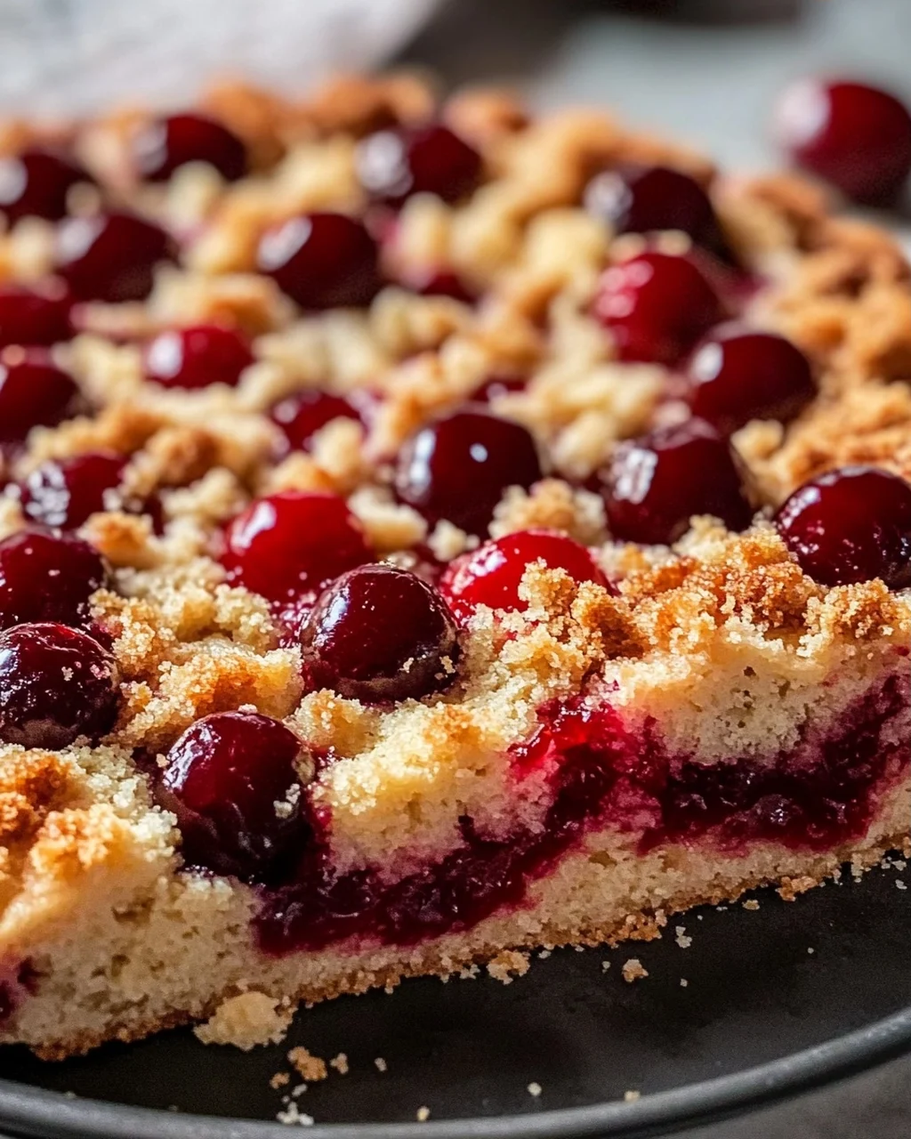 Einfacher und schneller Kirsch-Streusel-Kuchen