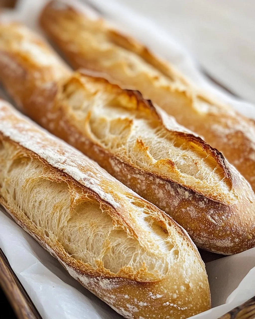 Einfaches Rezept für knuspriges Baguette