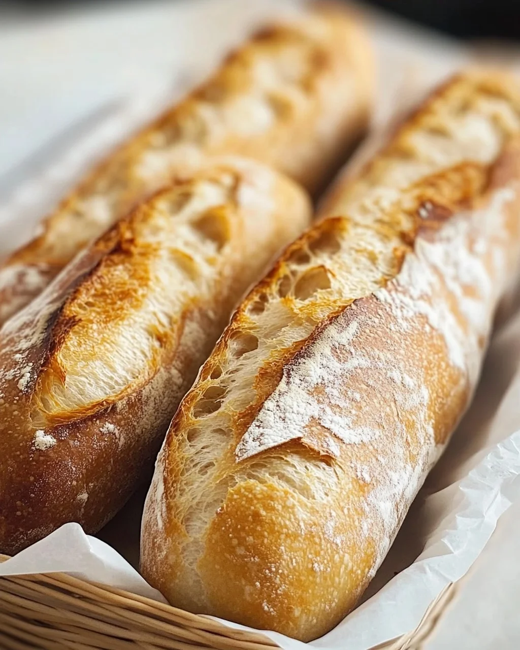 Einfaches Rezept für knuspriges Baguette