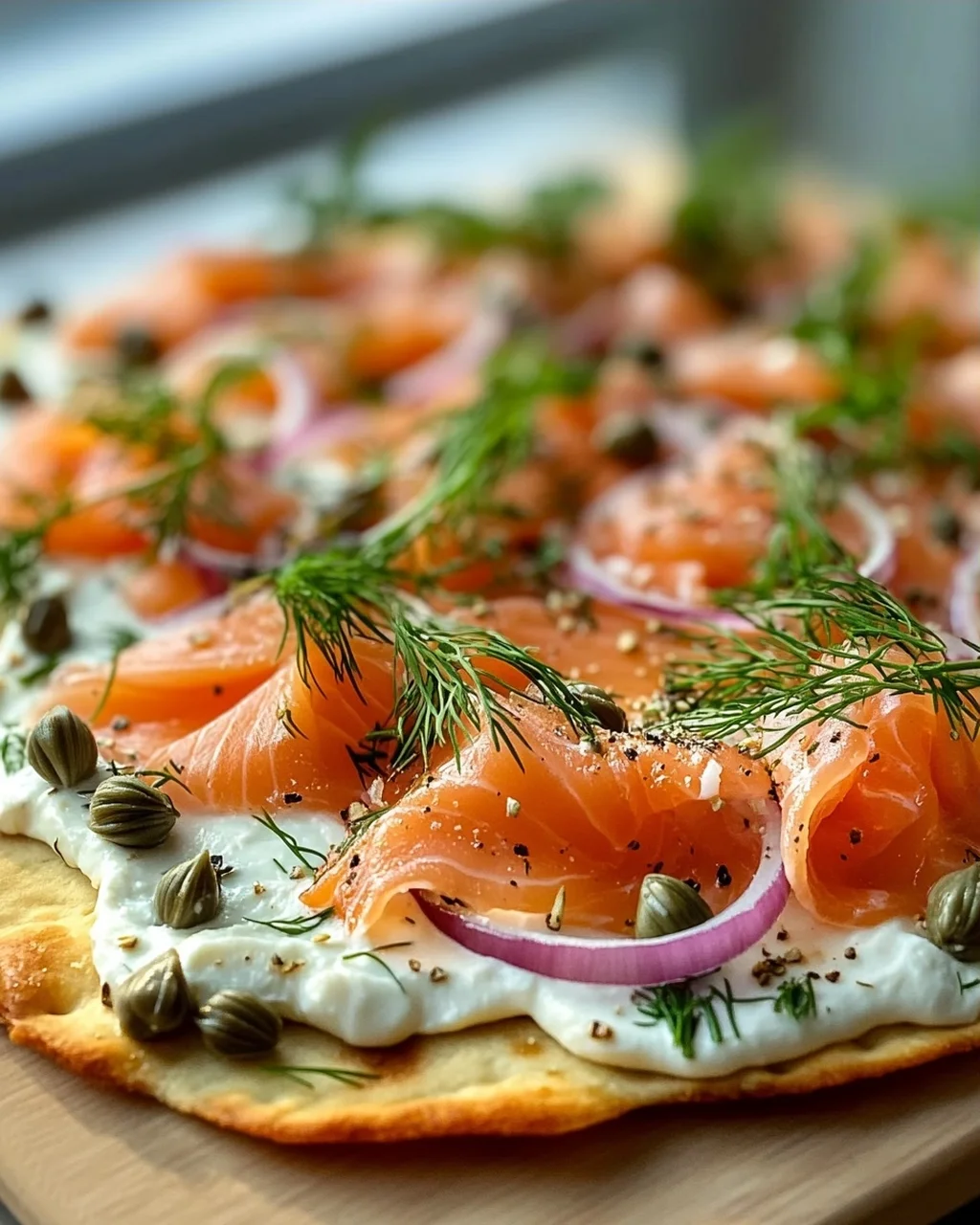 Geräucherter Lachs Frühstücks-Flatbread – Perfekt für den Start!