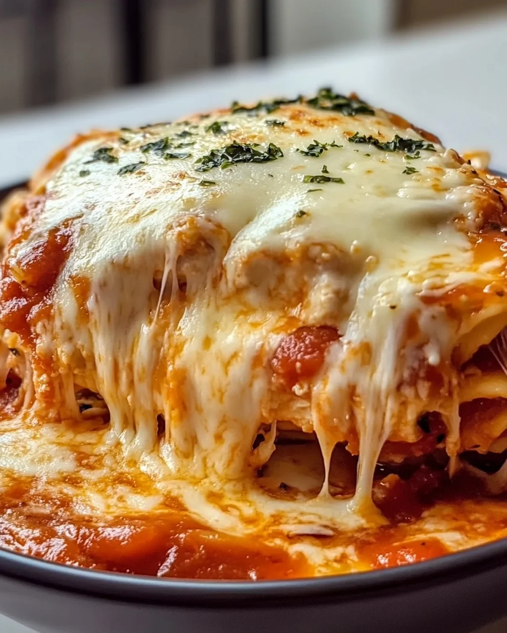Hüttenkäse Hähnchen Parm Bowl für den schnellen Genuss