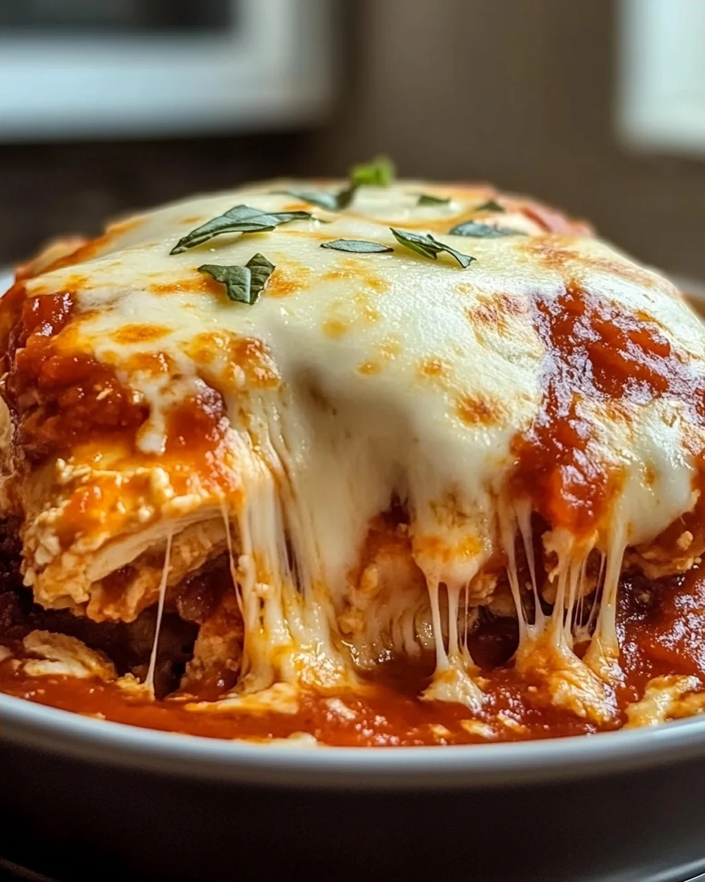 Hüttenkäse Hähnchen Parm Bowl für den schnellen Genuss