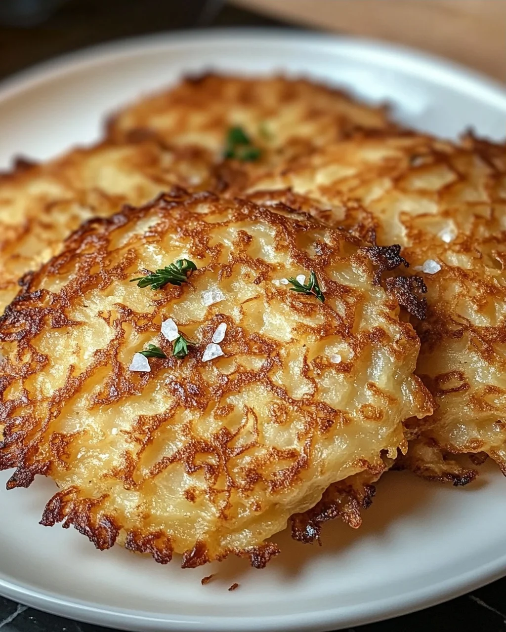Kartoffelpuffer ohne Fett aus der Heißluftfritteuse