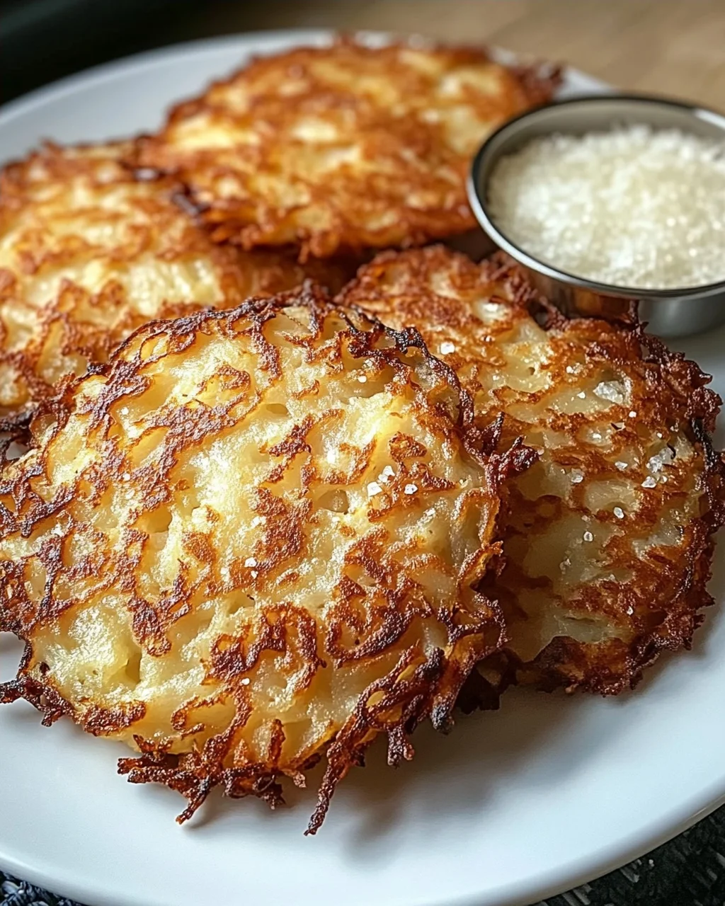 Kartoffelpuffer ohne Fett aus der Heißluftfritteuse