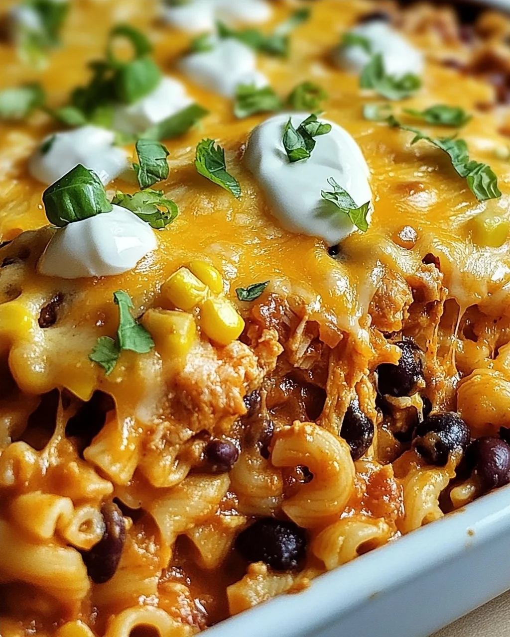 Käsiger Taco Nudelauflauf