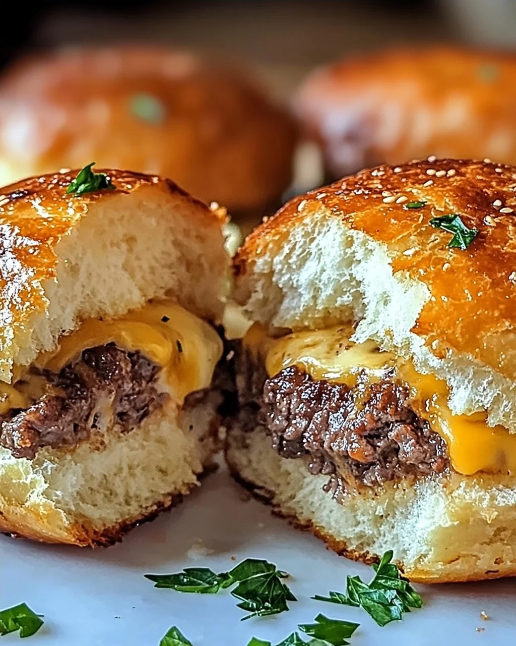 Knoblauch Parmesan Cheeseburger Bomben – Ein Genuss zum Verlieben