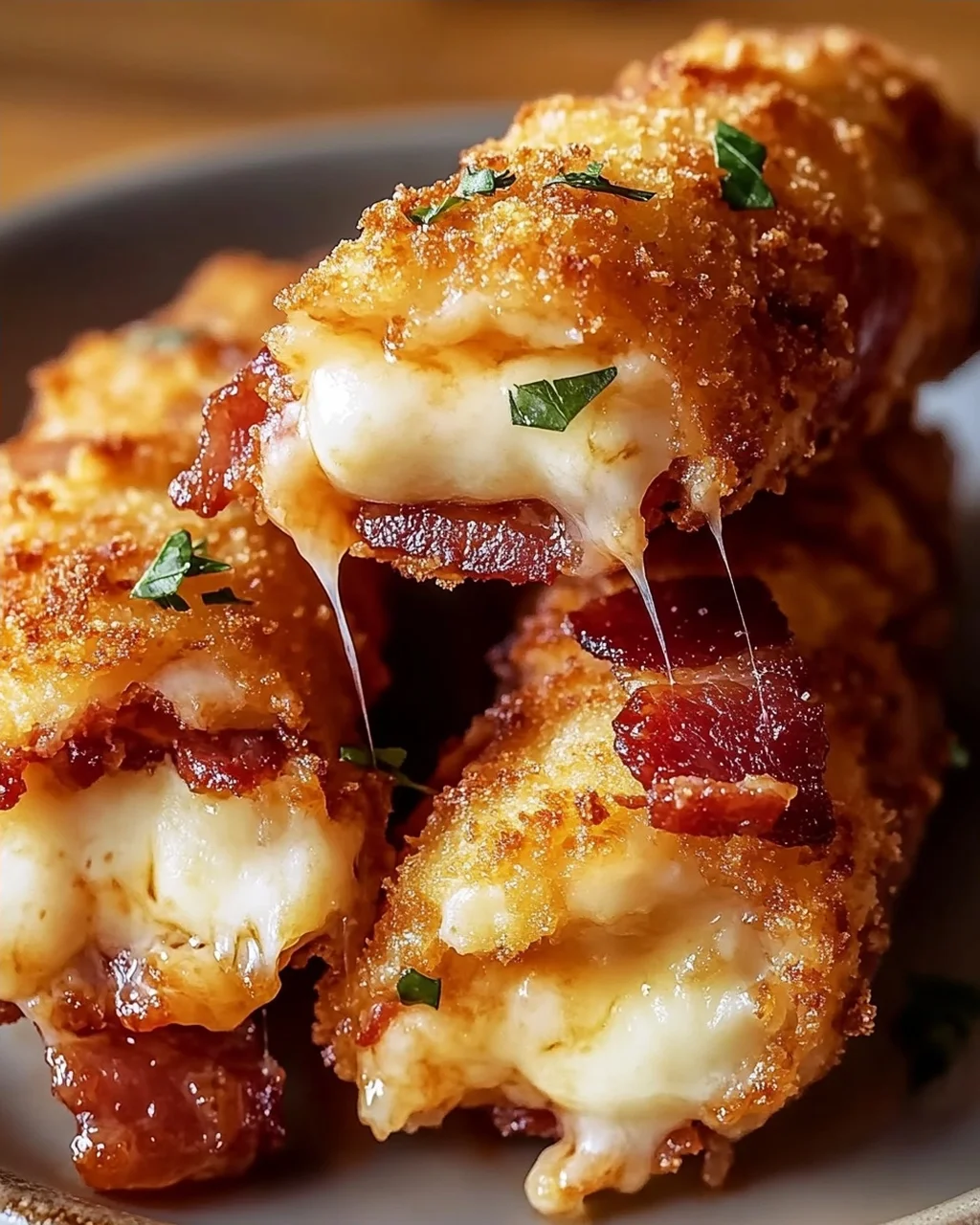 Knusprige Beef Bacon Mozzarella Sticks – Ein Genuss!