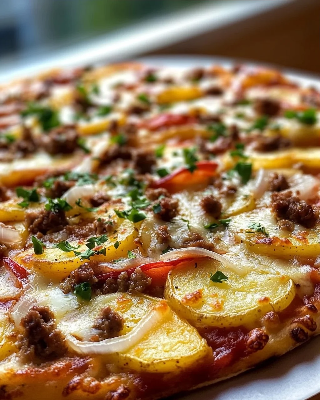 Knusprige Kartoffelpizza vom Blech: Schnell & unglaublich lecker
