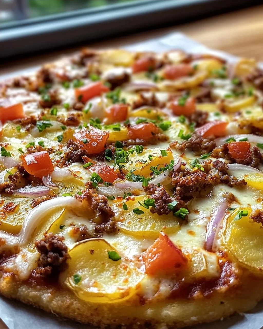 Knusprige Kartoffelpizza vom Blech: Schnell & unglaublich lecker