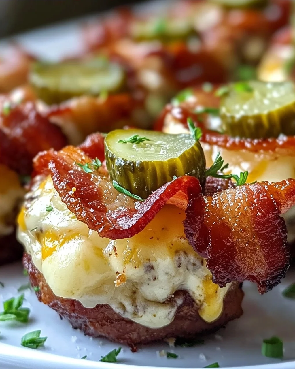 Leckere Käse-Dill-Gurken Rinderspeck-Shots – Schnell & Knusprig