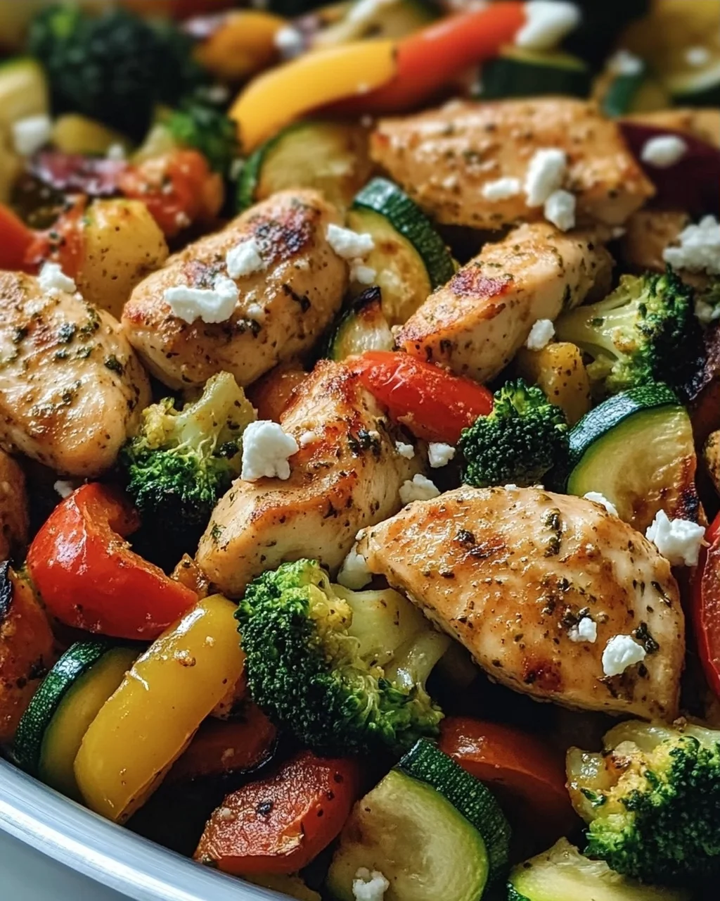 Leckere Low Carb Hähnchenpfanne mit Gemüse Rezept