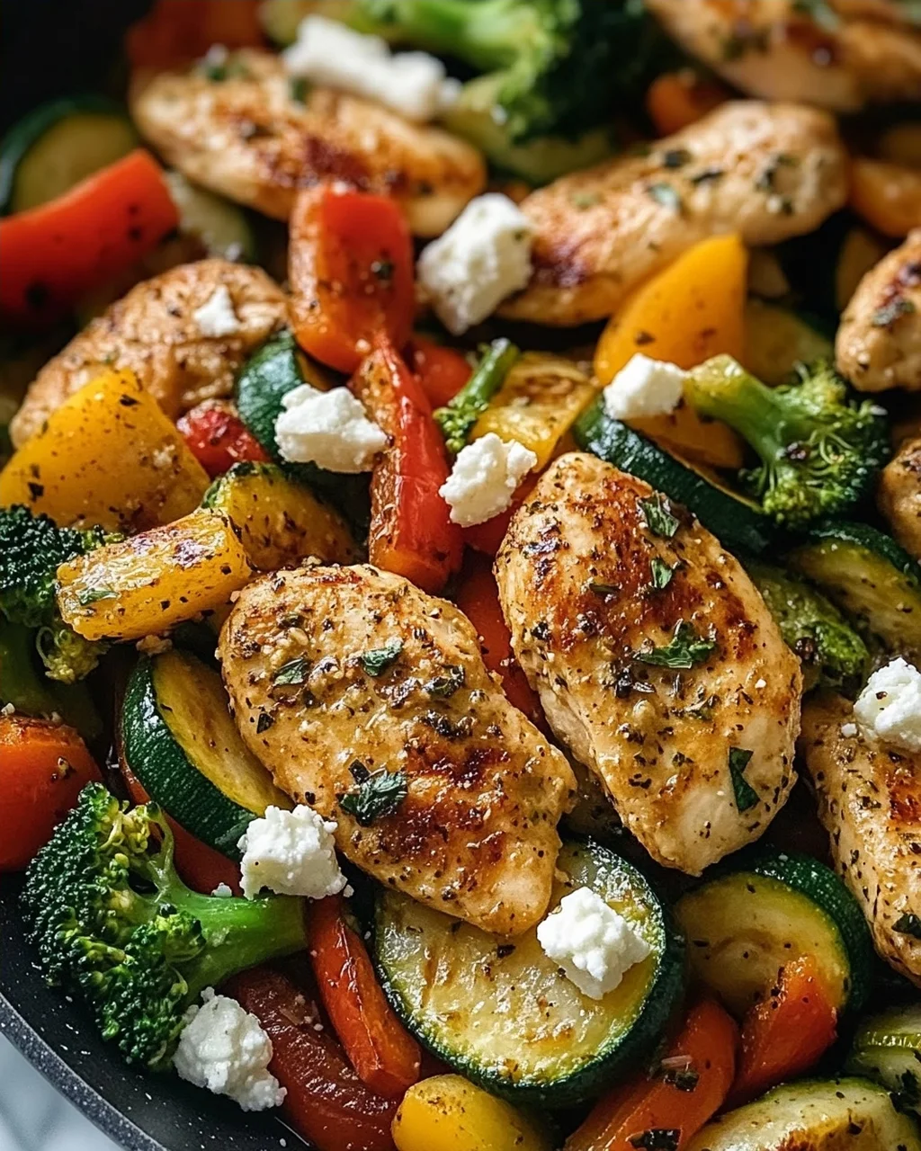 Leckere Low Carb Hähnchenpfanne mit Gemüse Rezept