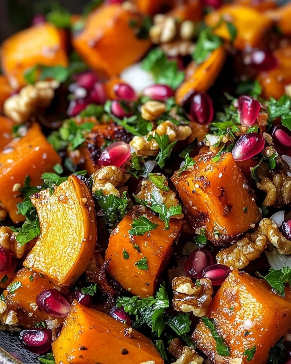 Libanesischer Gerösteter Kürbissalat: Würzig, frisch & gesund!