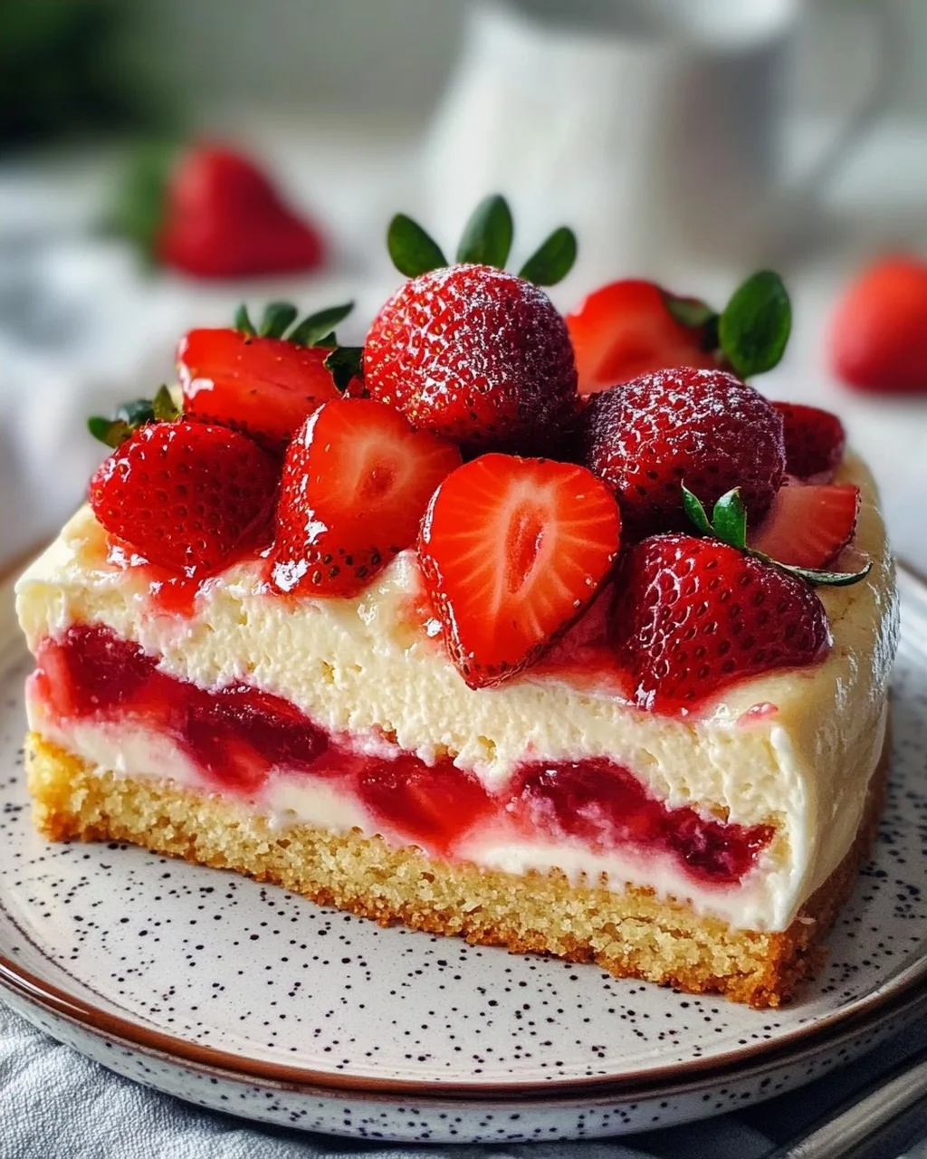 Omas Erdbeerkuchen mit Pudding
