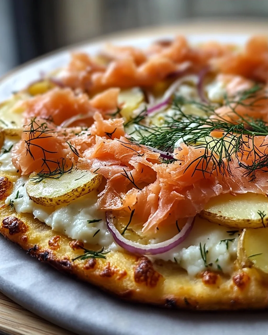 Rauchlachs Kartoffelpizza: Schnell, Cremig & Unwiderstehlich!