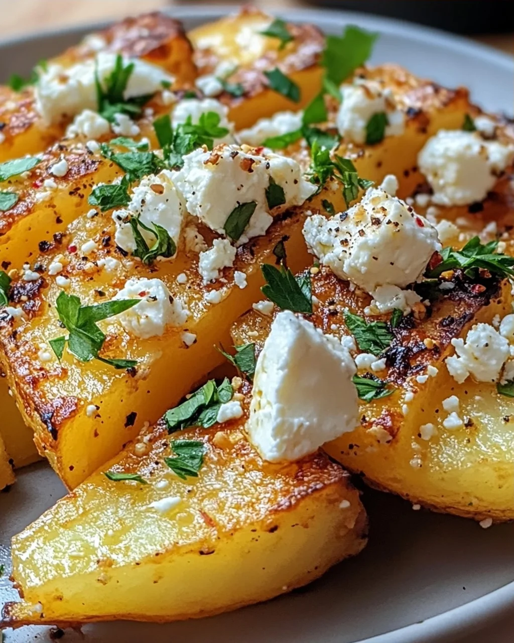 Röstiecken mit Feta überbacken