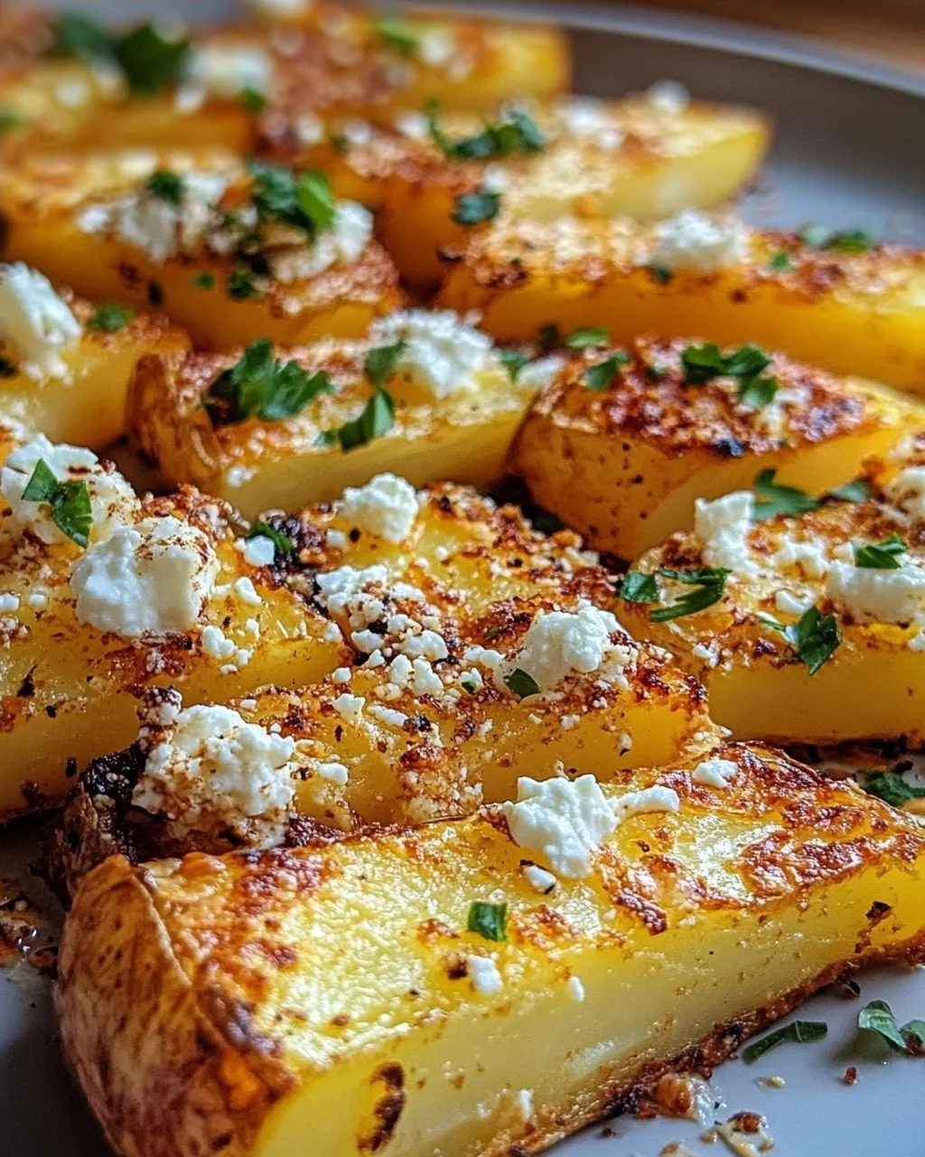 Röstiecken mit Feta überbacken