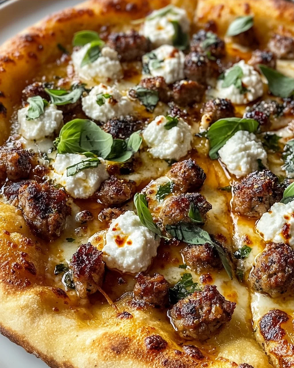 Sausage Ricotta Honey Hot Pizza – Ein Genuss für Feinschmecker!