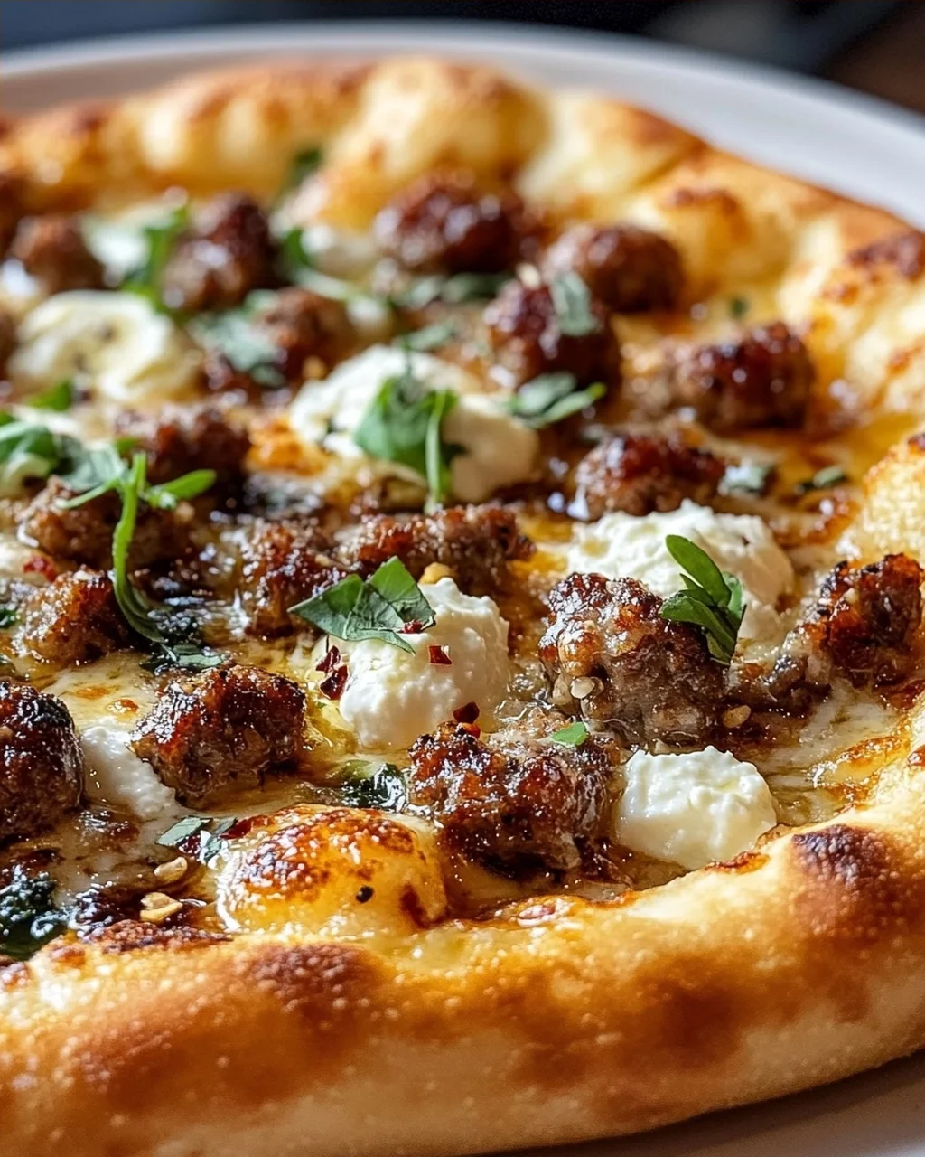 Sausage Ricotta Honey Hot Pizza – Ein Genuss für Feinschmecker!