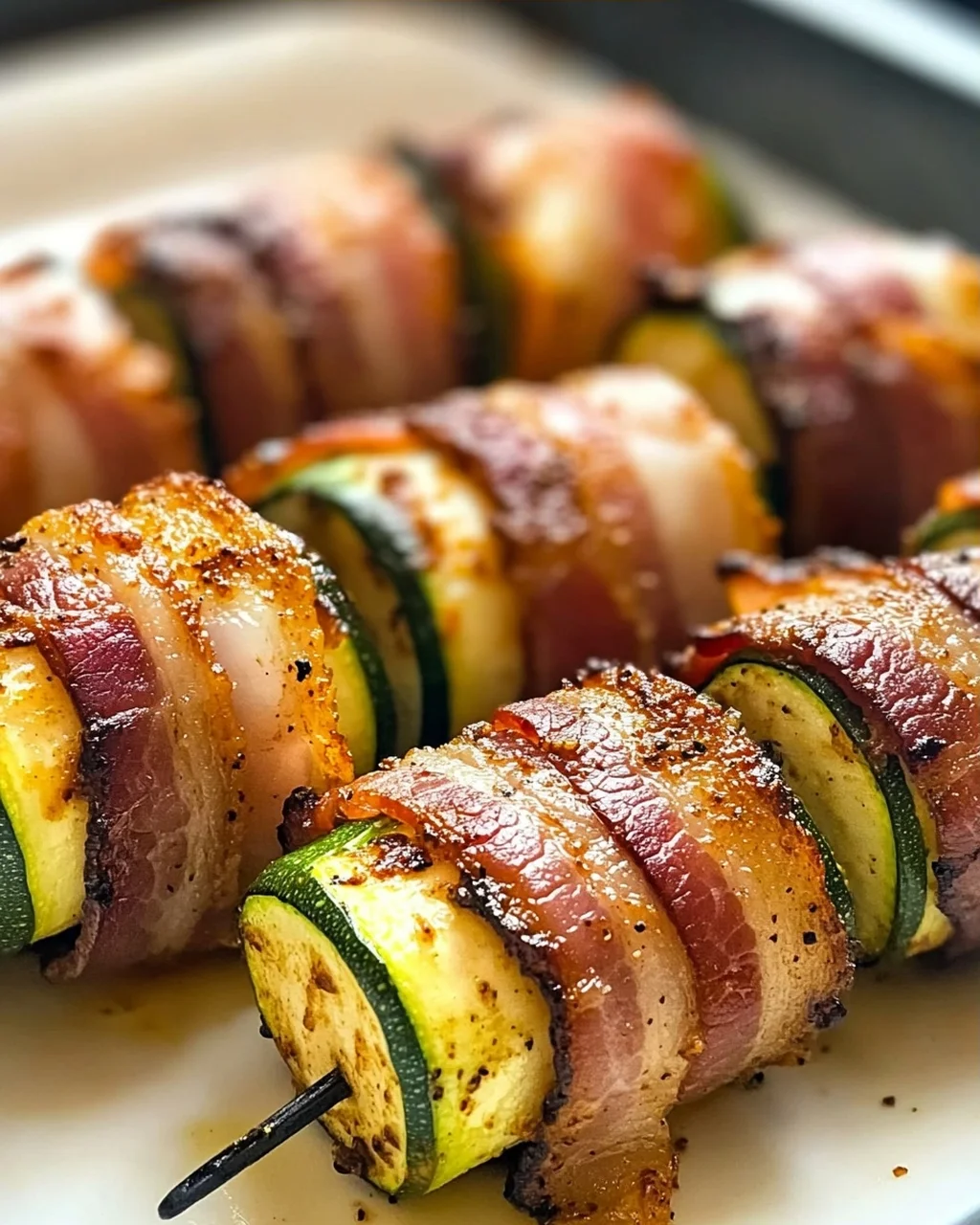 Speck-Umwickelte Zucchini-Bissen für den perfekten Snack