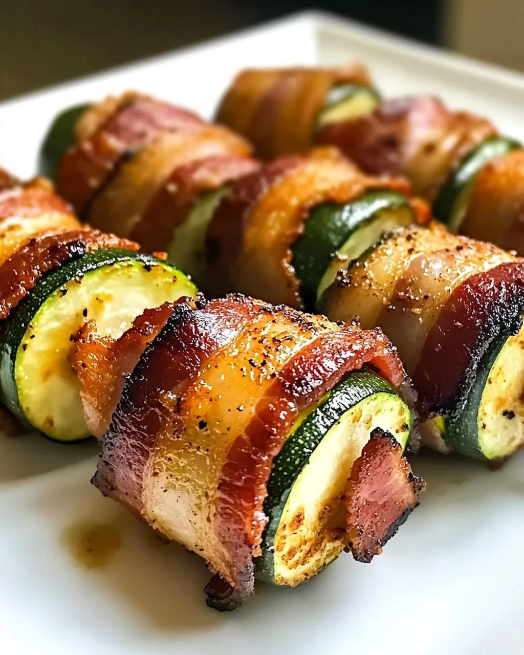Speck-Umwickelte Zucchini-Bissen für den perfekten Snack