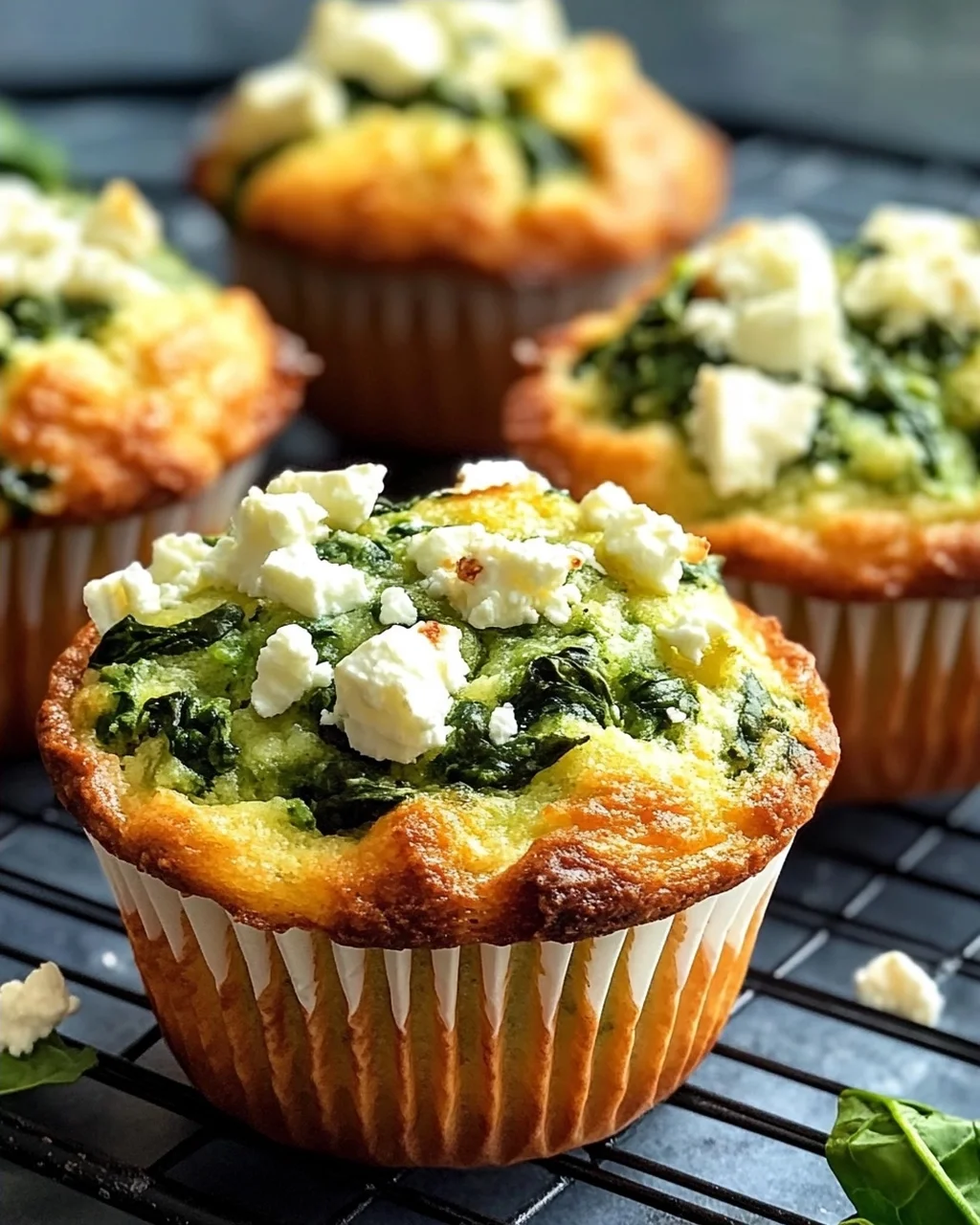 Spinat Feta Muffins