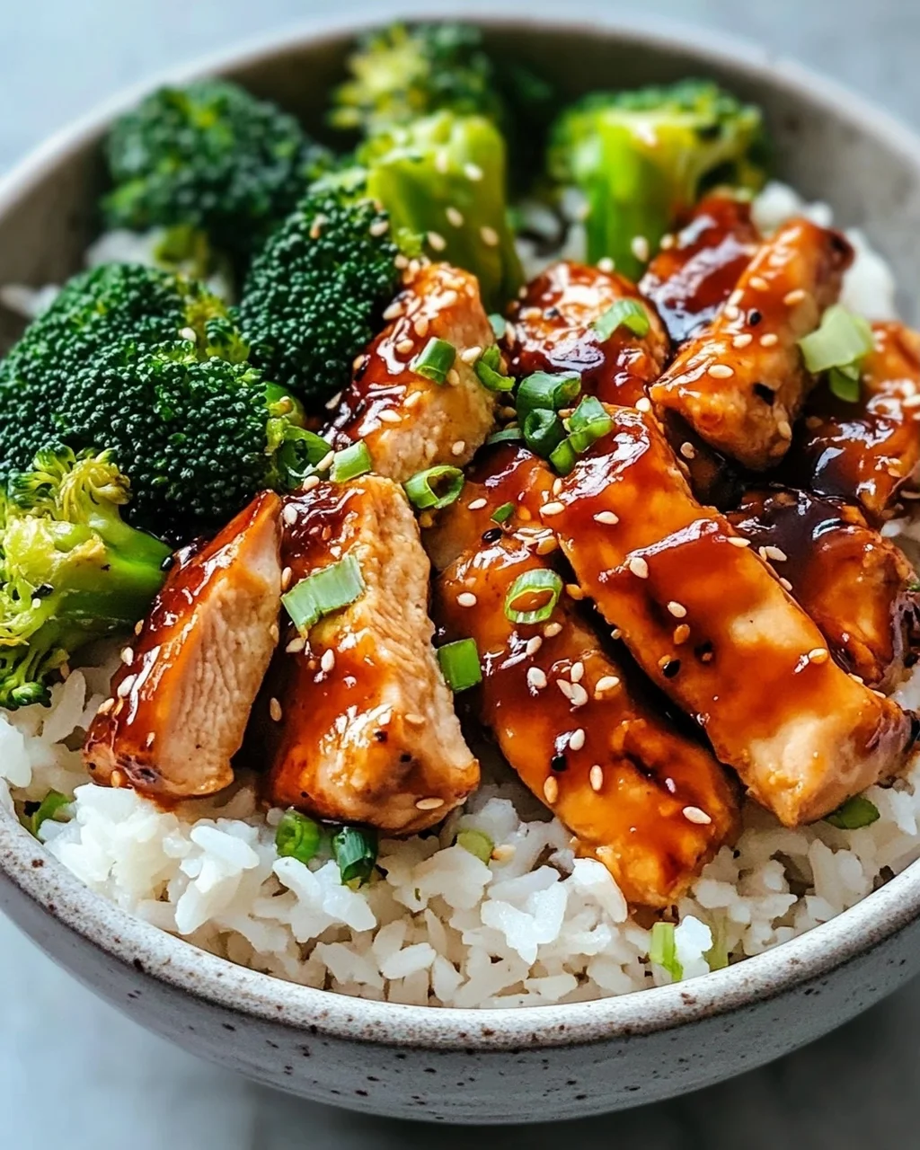 Sticky Chicken Bowls: Saftig, süß-würzig & einfach perfekt.